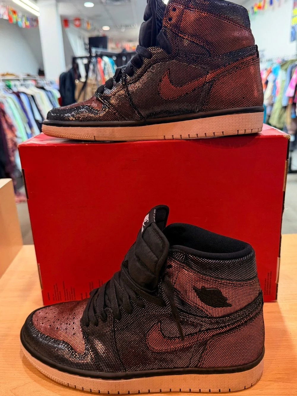 Nike Air Jordan 1 Mid in Black and Copper
